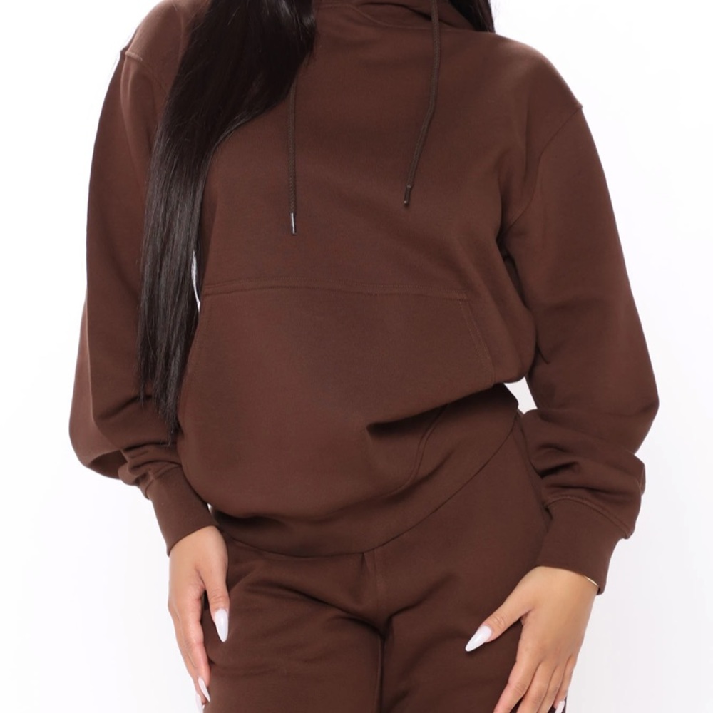Fashion nova brown hoodie